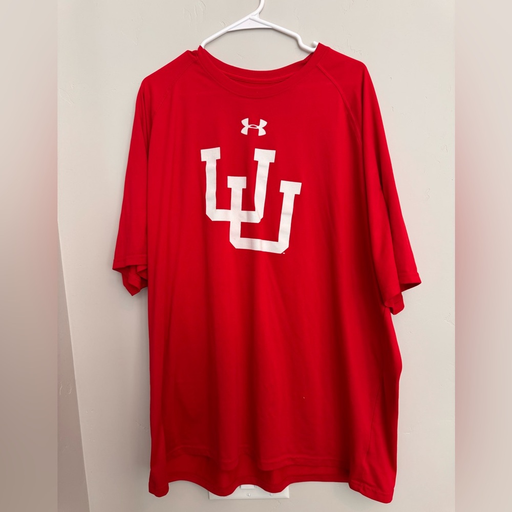University of Utah Under Armour Bold Red HeatGear Shirt 3XL